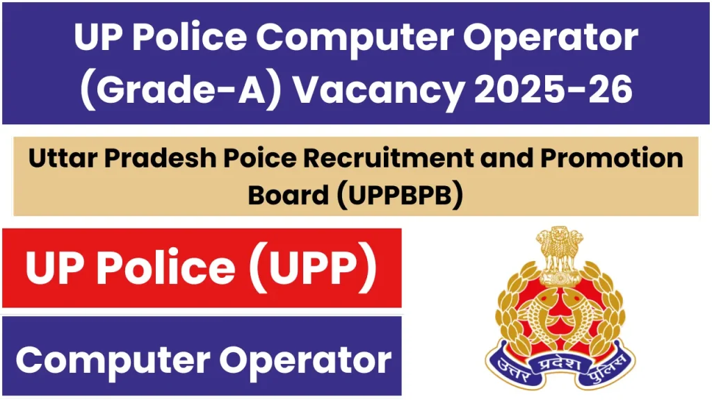 UP Police Computer Operator Grade-A Recruitment 2025