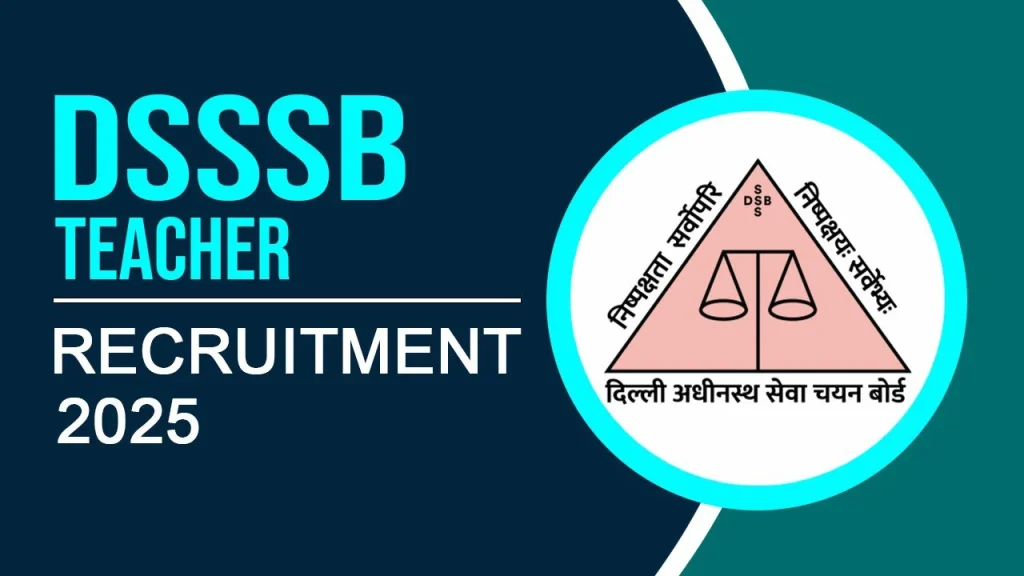 DSSSB Primary Teacher PRT Recruitment 2025