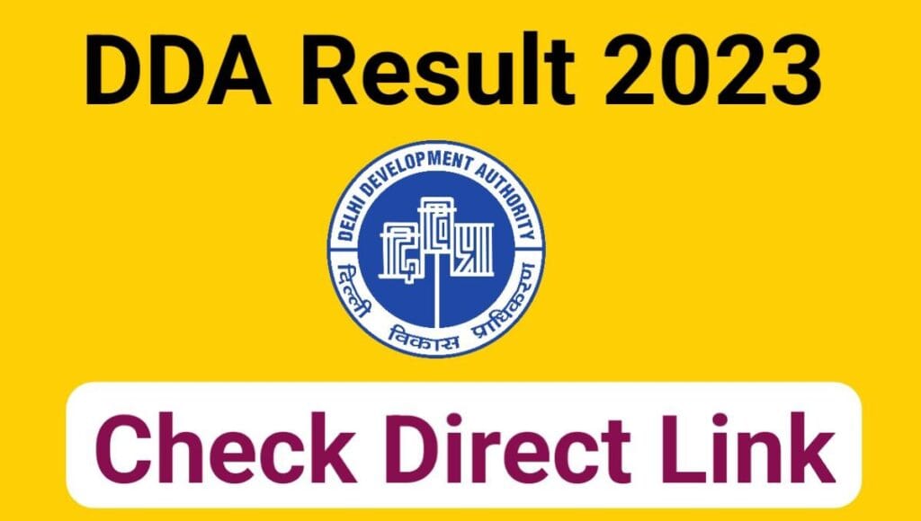 Delhi DDA Patwari 2023 Final Result