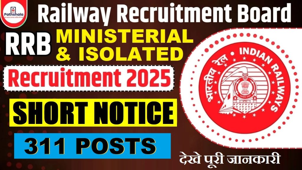 RRB Ministerial & Isolated Category Recruitment 2025