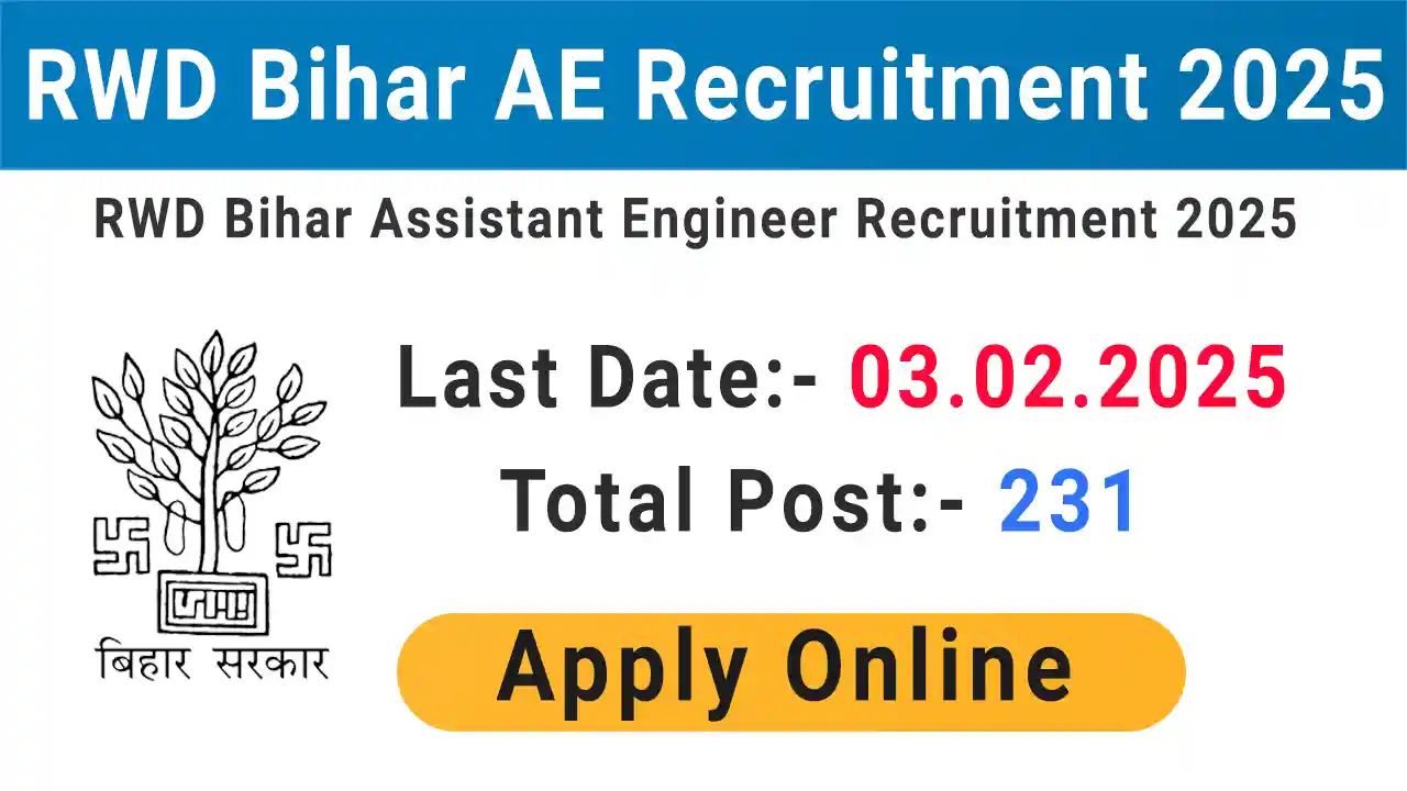 RWD Bihar Assistant Engineer AE Civil Recruitment 2025